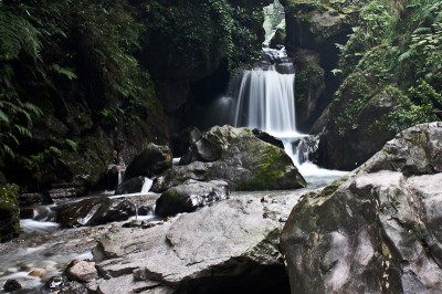 Waterfall in the valley