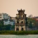Turtle tower at the Hoan Kiem lake in Hanoi