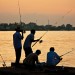 Anglers at the Mekong river
