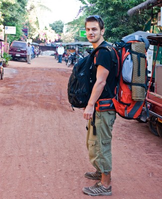 Carrying all my luggage in two backpacks