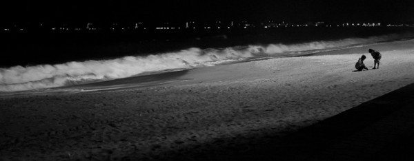 Nha Trang beach at night