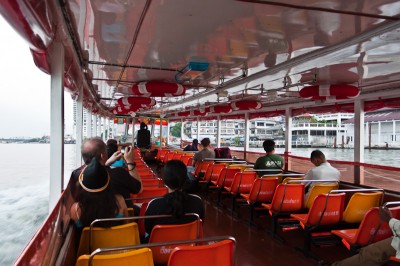 Express boat along the Chao Phraya River in Bangkok