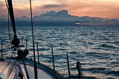 Sailing in Indonesia on the way from Bali to Darwin