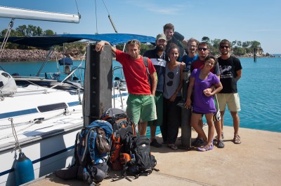 The crew at the marina in Darwin