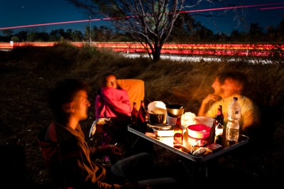 Free camping next to the highway